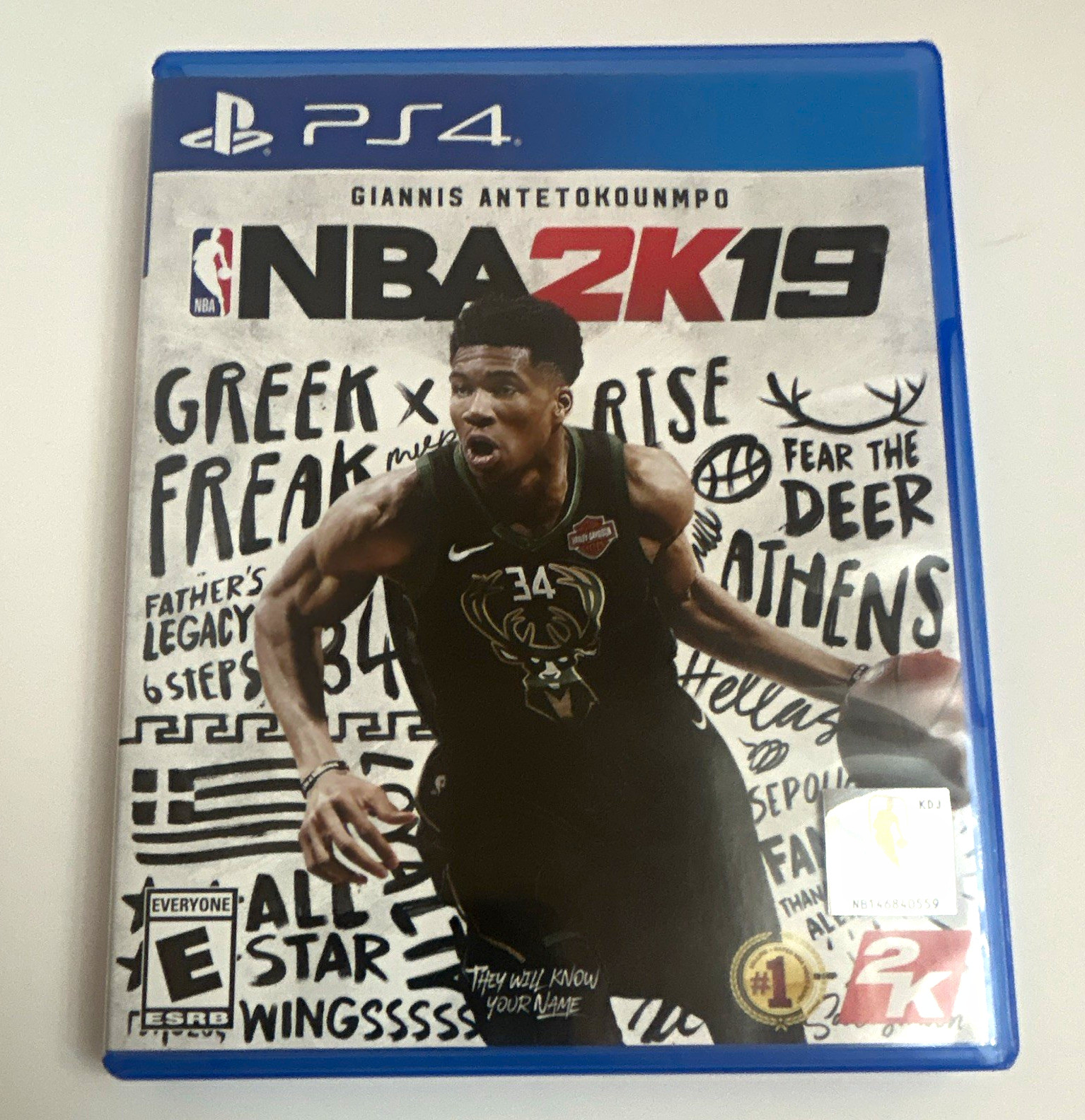 2K NBA 2K19 Greek Freak Rise PS4 Multiplayer Online w/ Manual & Case NTSC