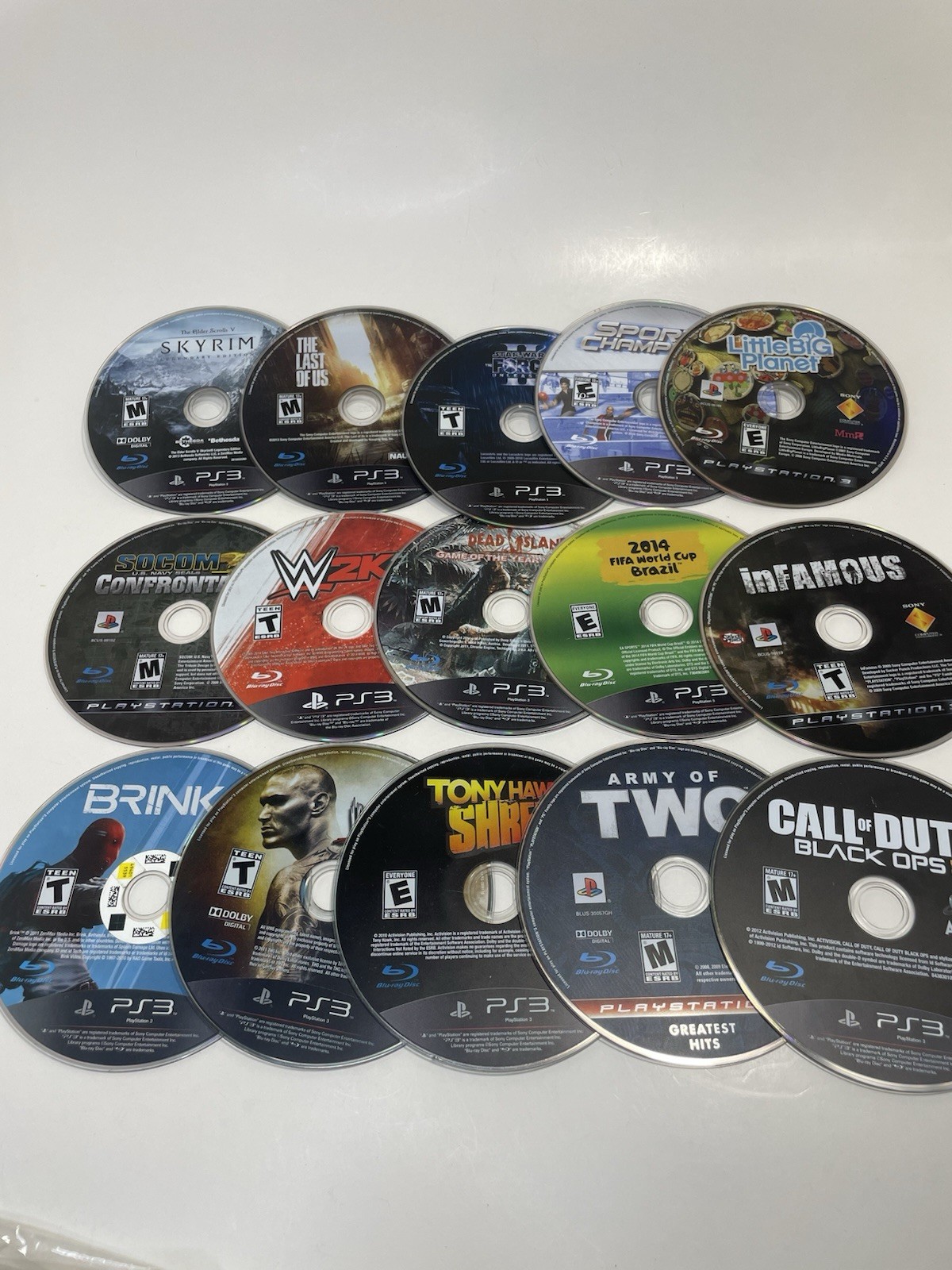 Sony PlayStation 3 Loose Game Lot Of 25 Untested Condition Varies