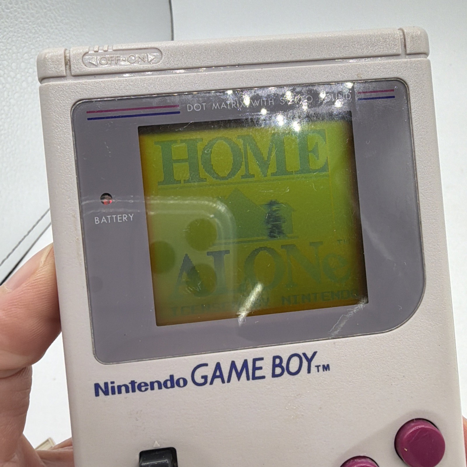 Authentic & Tested Nintendo Game Boy Gray Console Working (Read) 3 Games