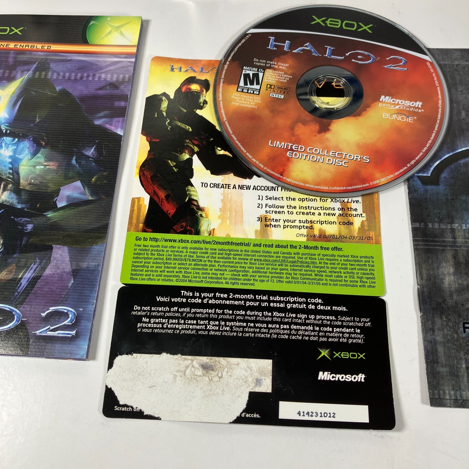 Halo 2: Limited Collector’s Edition Xbox Disc + Steelbook Case + Inserts