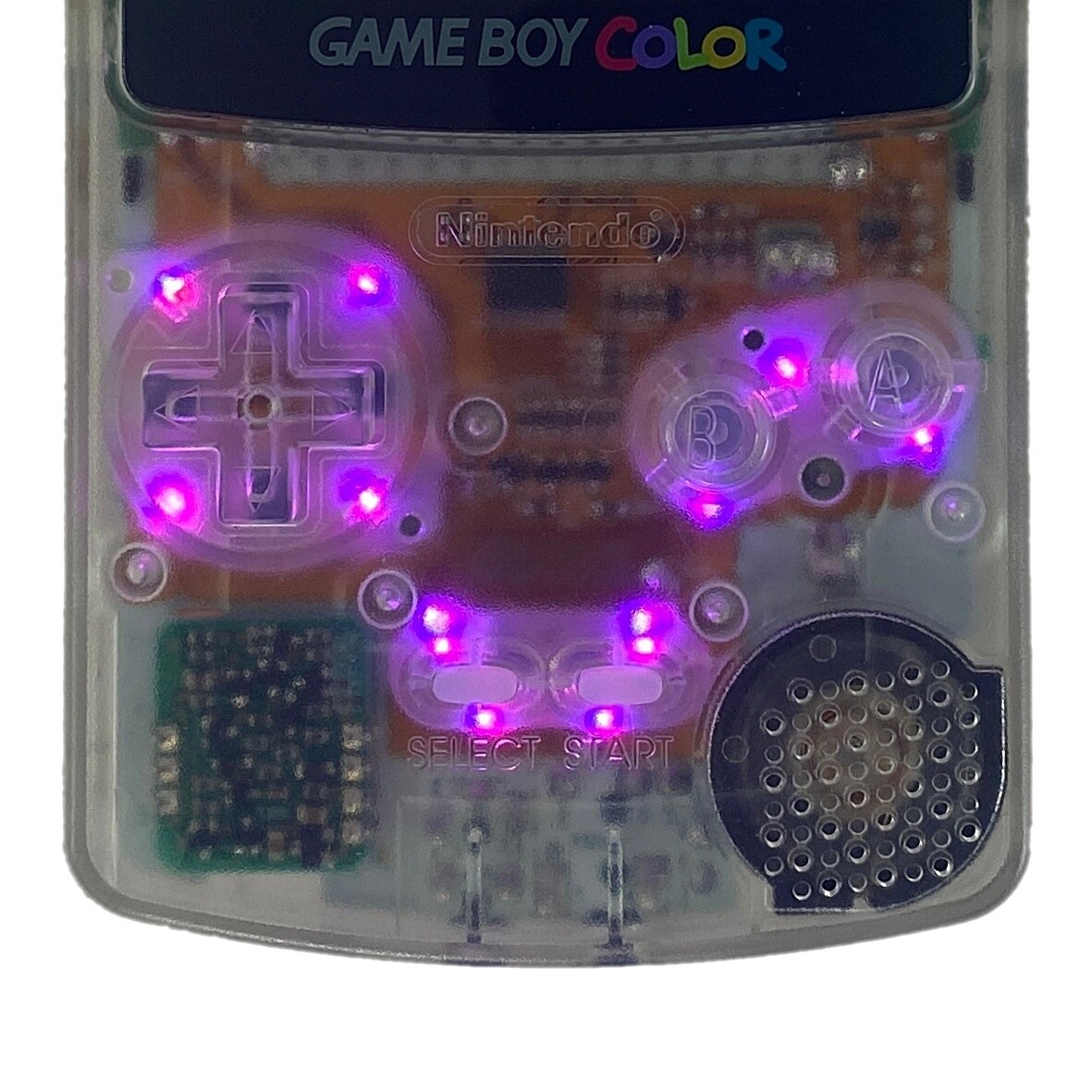FunnyPlaying Gameboy Color Button LED Kit Multicolor RGB Light Mod Game Boy GBC