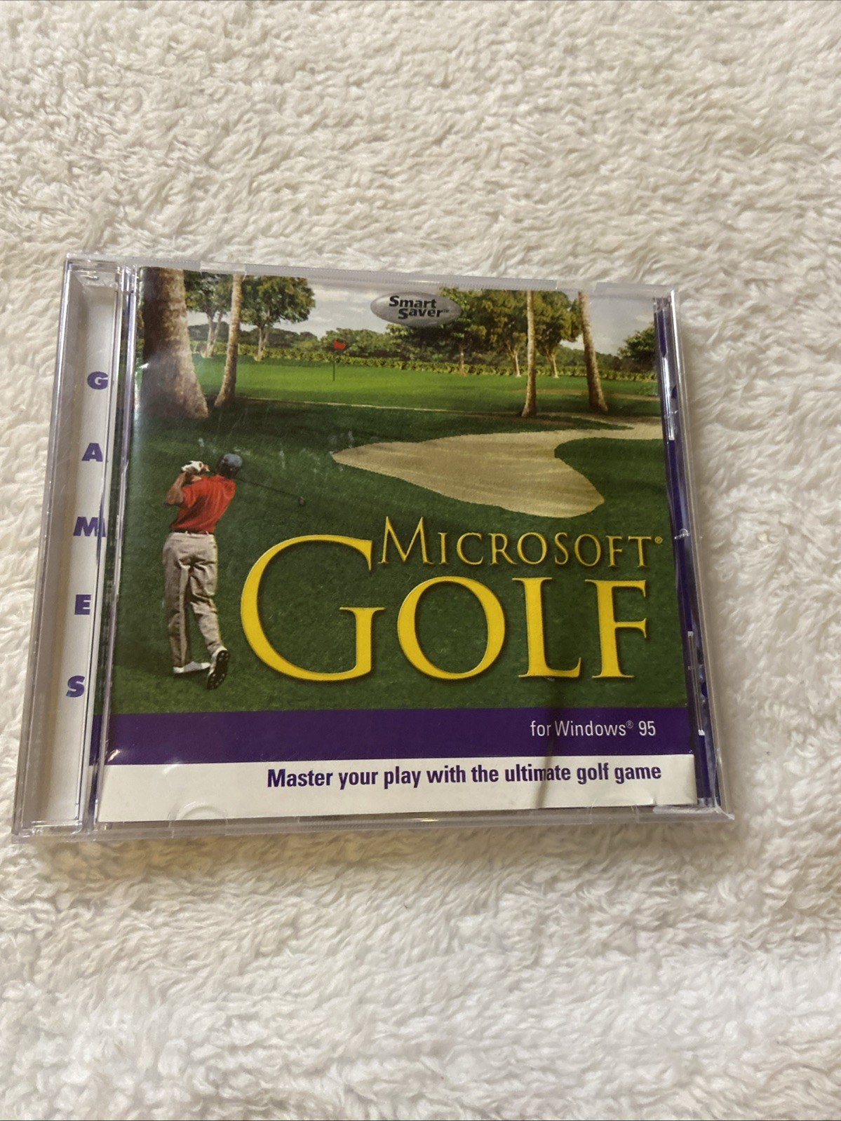 Microsoft Golf for Windows 95 PC CD ROM 2000 VTG Sports Computer Game Clubs