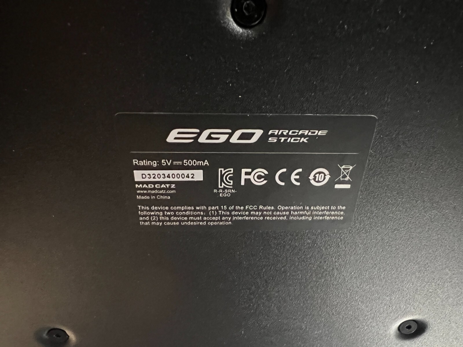 Mad Catz The Authentic EGO Arcade Fight Stick for PS4, Xbox One, Nintendo Switch