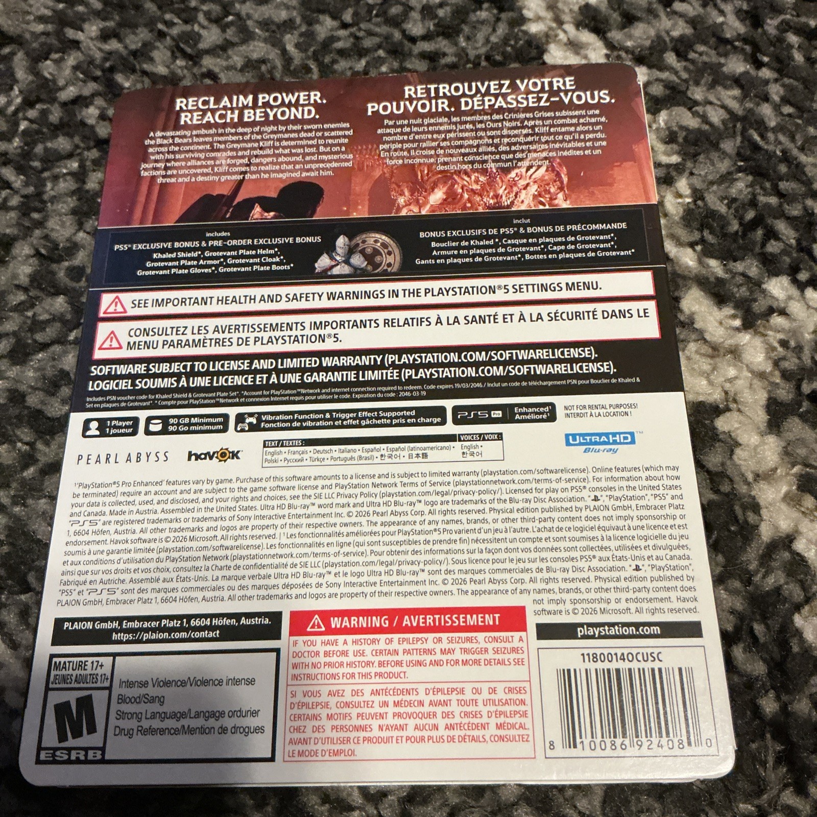 Crimson Desert Steelbook Edition (Sony PlayStation 5)