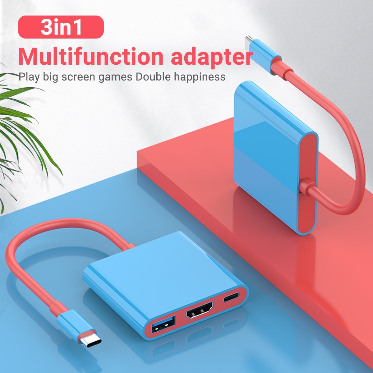 Nintendo Switch Dock USB-C Hub Adapter 4K HDMI Docking Station Portable TV 3.0