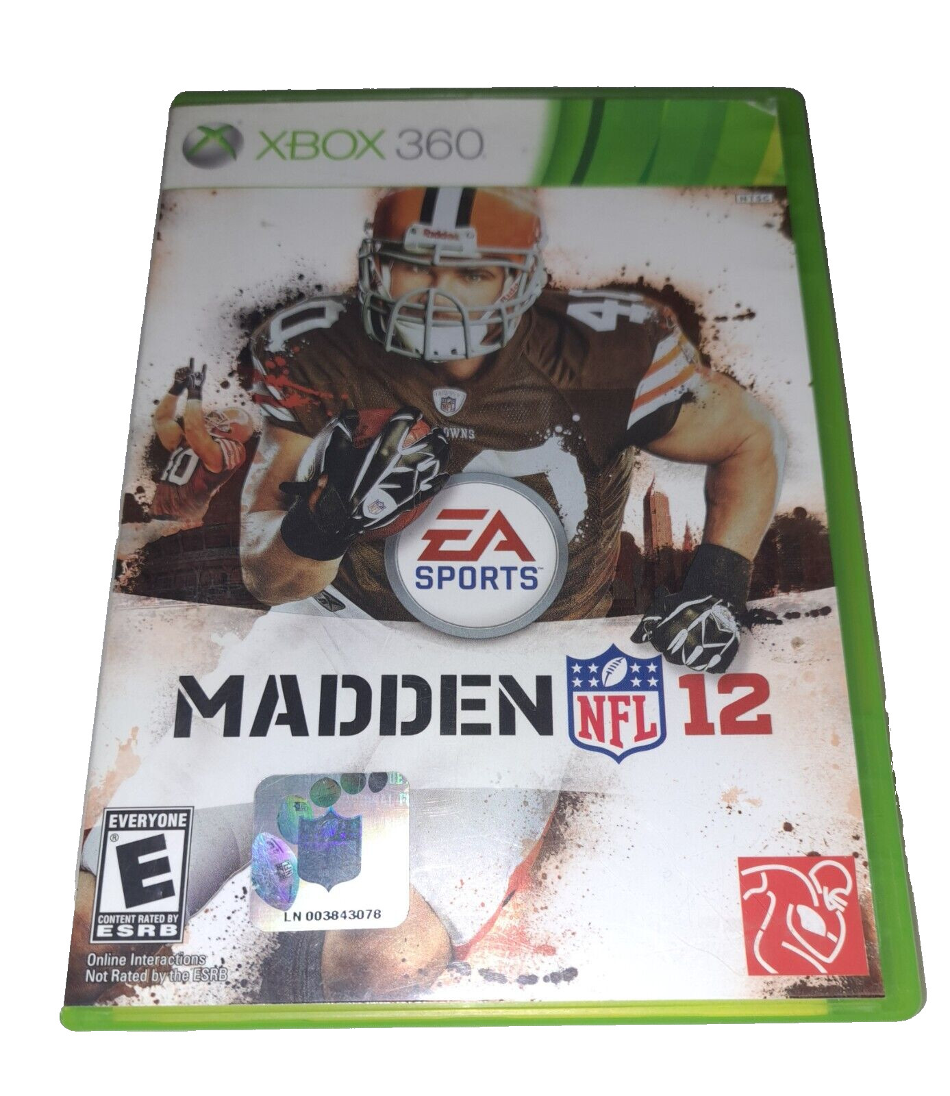 Madden NFL 12 (Microsoft Xbox 360, 2011) CASE + GAME Good Condition