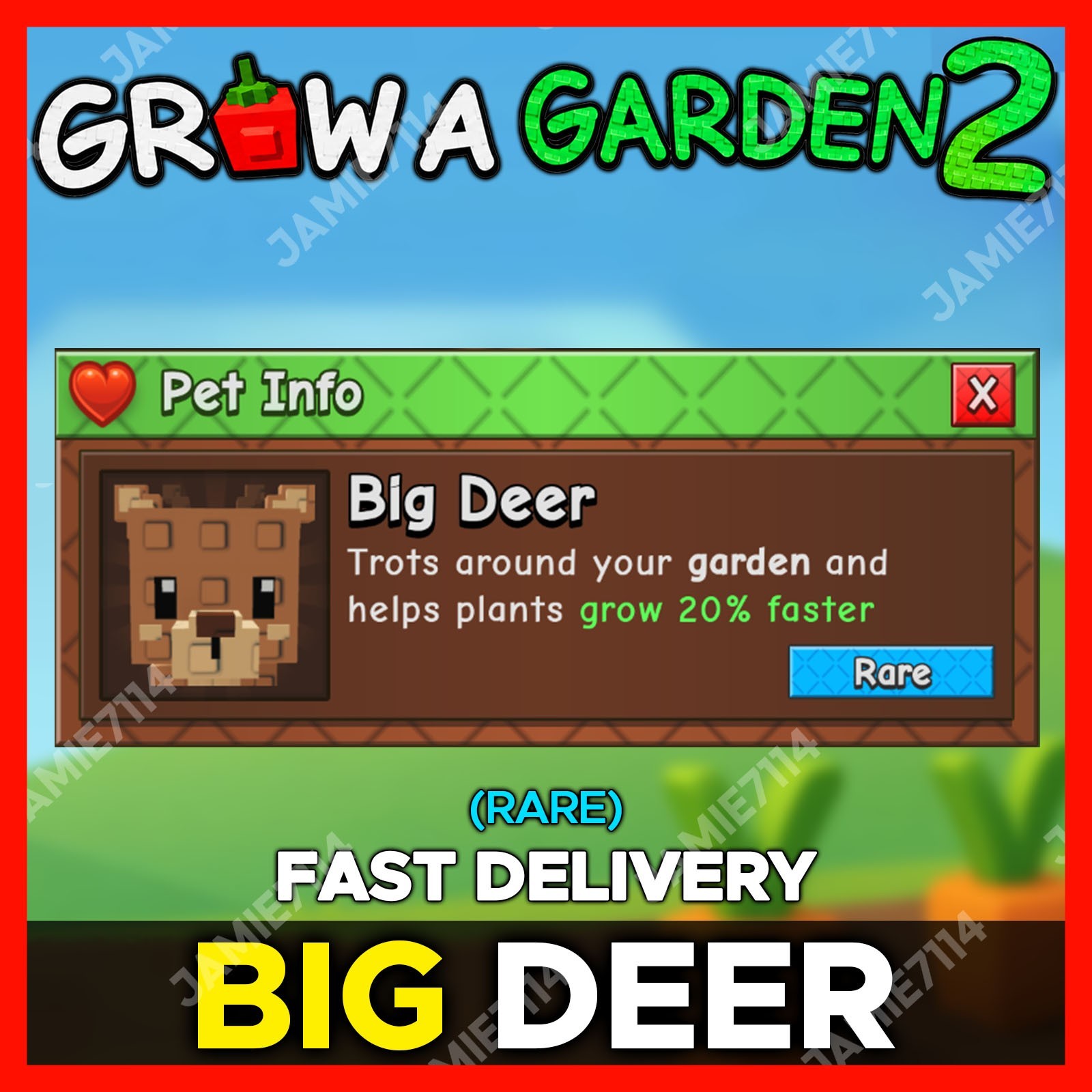 🪴Grow a Garden 2 | Big Deer | GAG2 Fast & Easy
