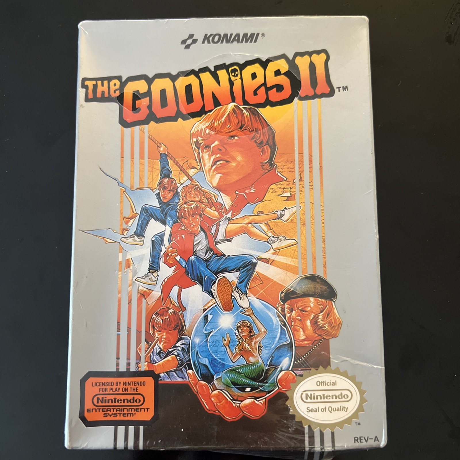 The Goonies II Nintendo NES Cartridge Case/Original Game Box, Rewrapped
