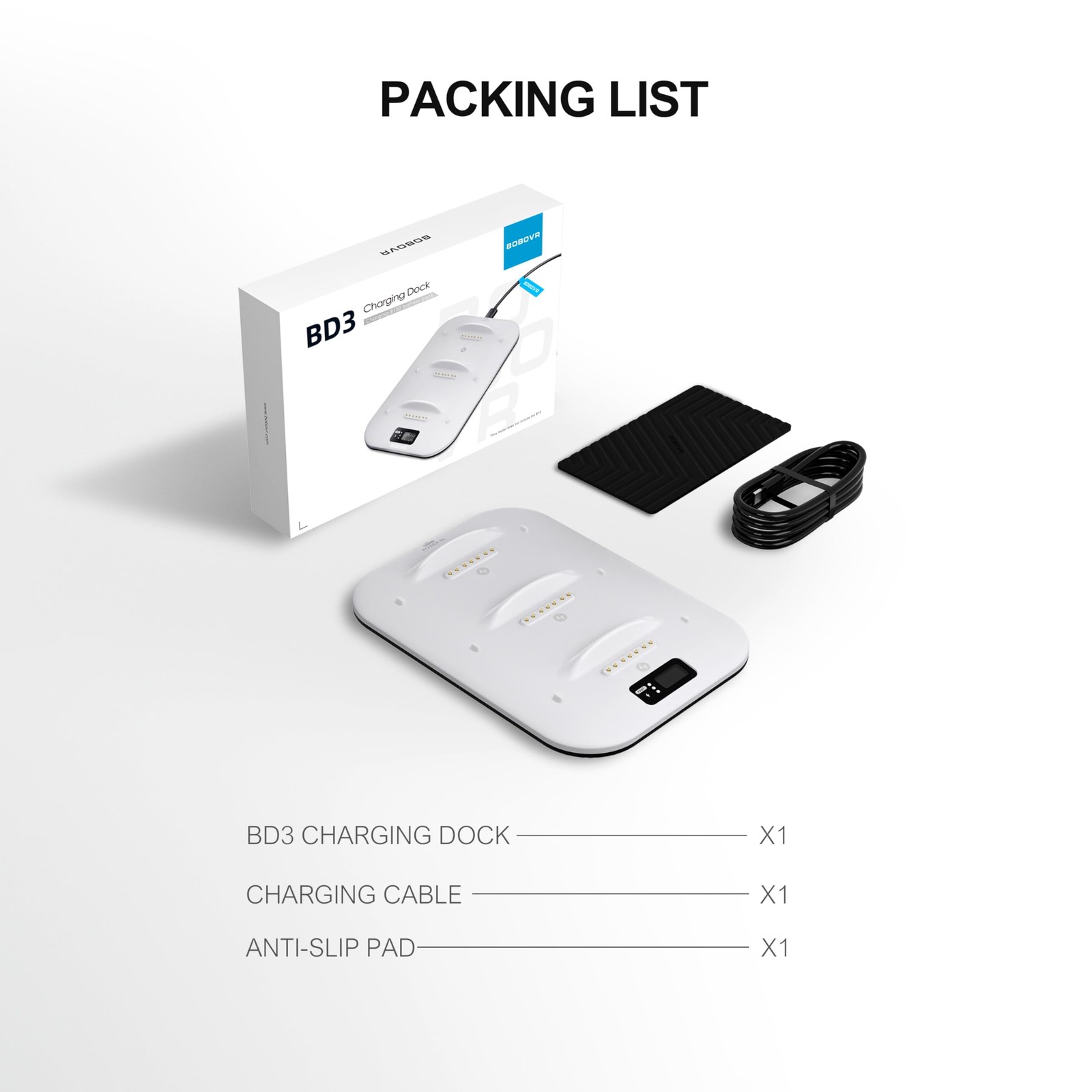 BD3 Charging Dock, Providing Fast Charging for 3*B100, 30W Power, 0-80% in Ju…