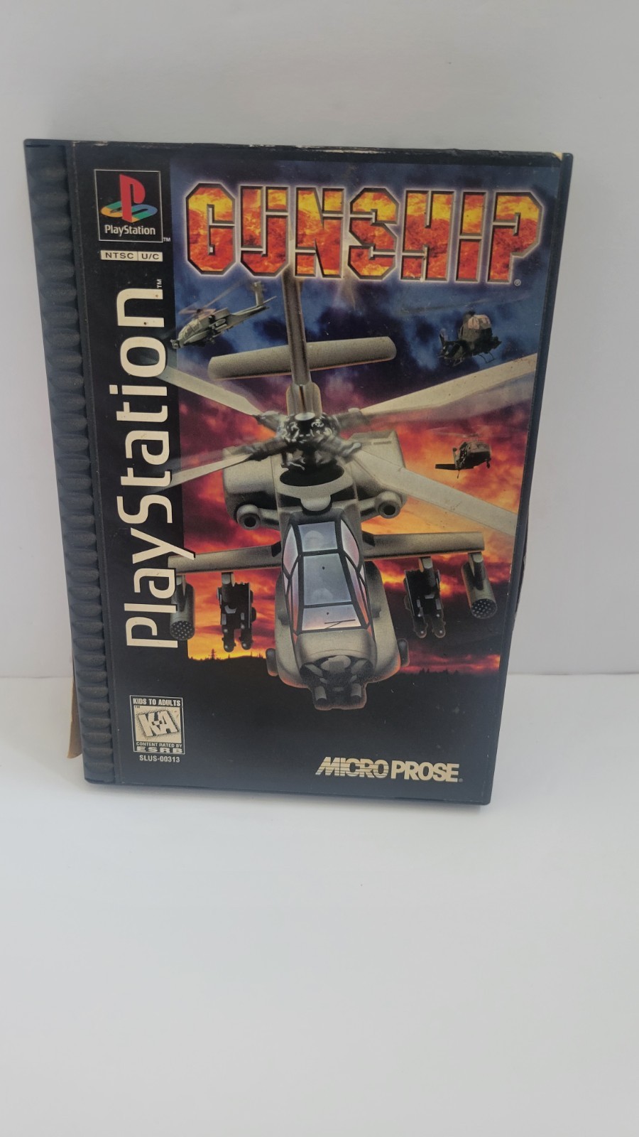 Gunship (Sony PlayStation 1 PS1) Long Box – Complete – Authentic – Clean