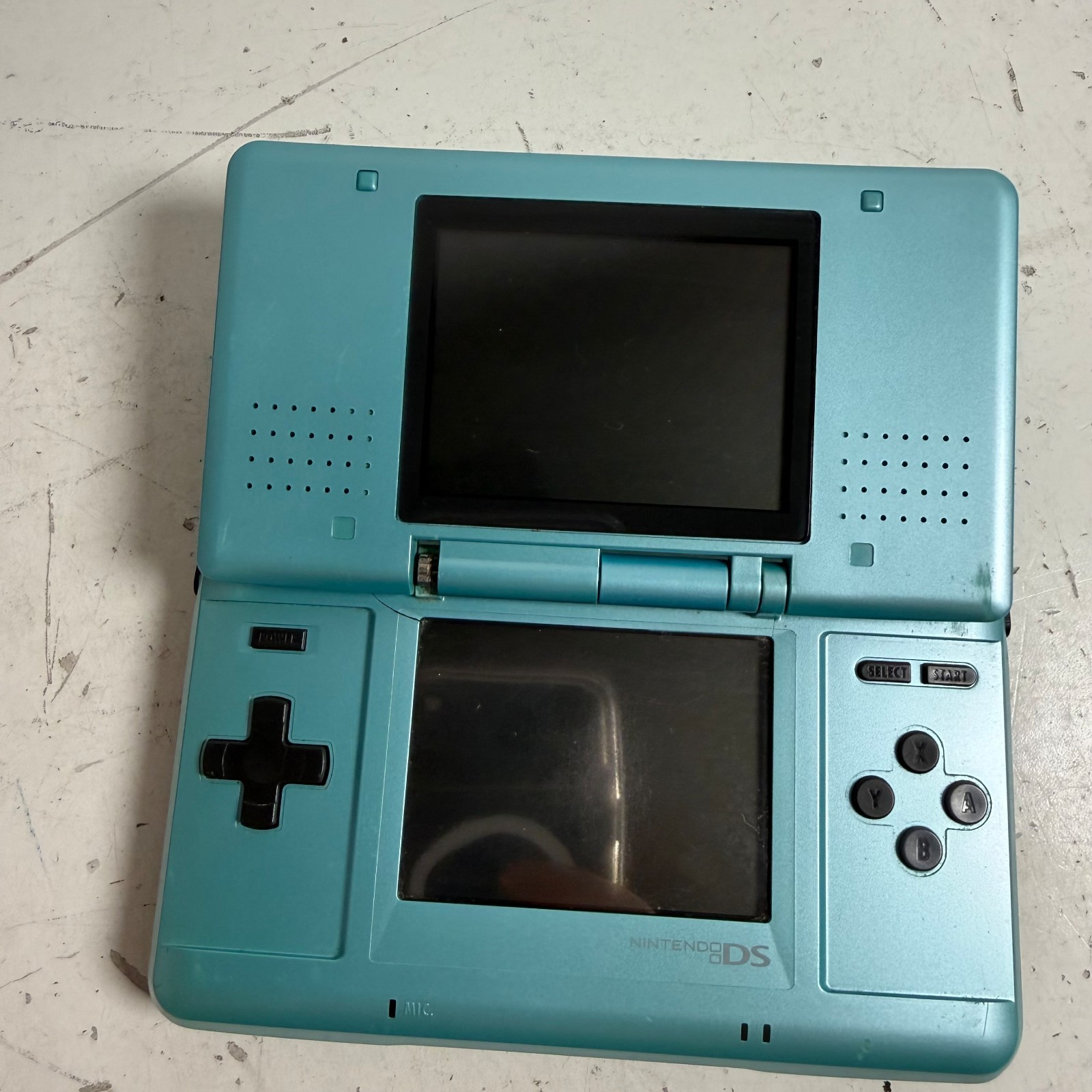 Nintendo DS NTR-001 Blue Dual Screen Handheld Video Gaming Console – For Parts