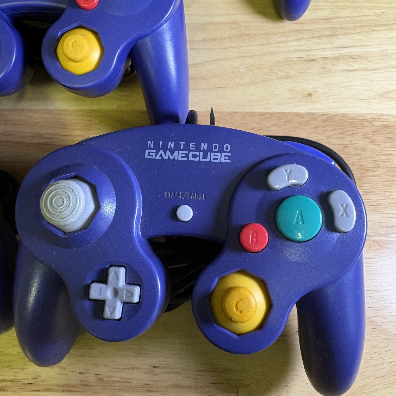 Lot 5 Nintendo Gamecube Indigo Controller OEM DOL-003 Purple UNTESTED PARTS