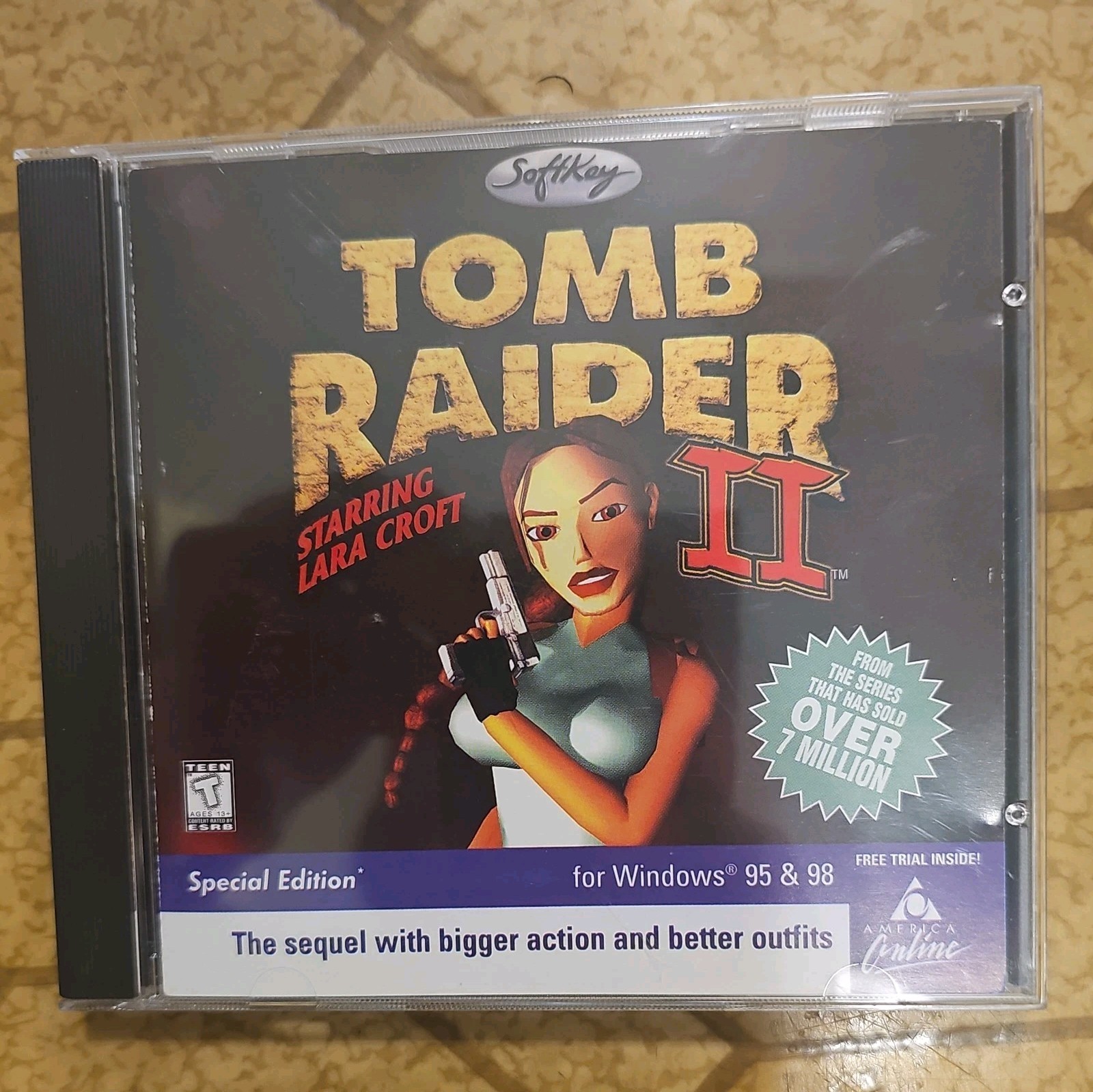 Tomb Raider II 2 PC Big Box, Complete in Box! Great Shape!