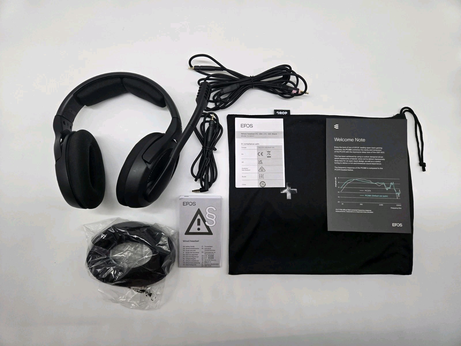 Drop + EPOS PC38X Gaming Headset Noise-Cancelling Microphone