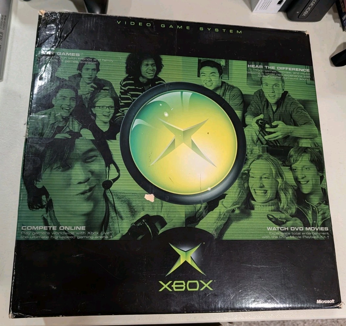 Microsoft Xbox Original Console Retail Box – BOX ONLY