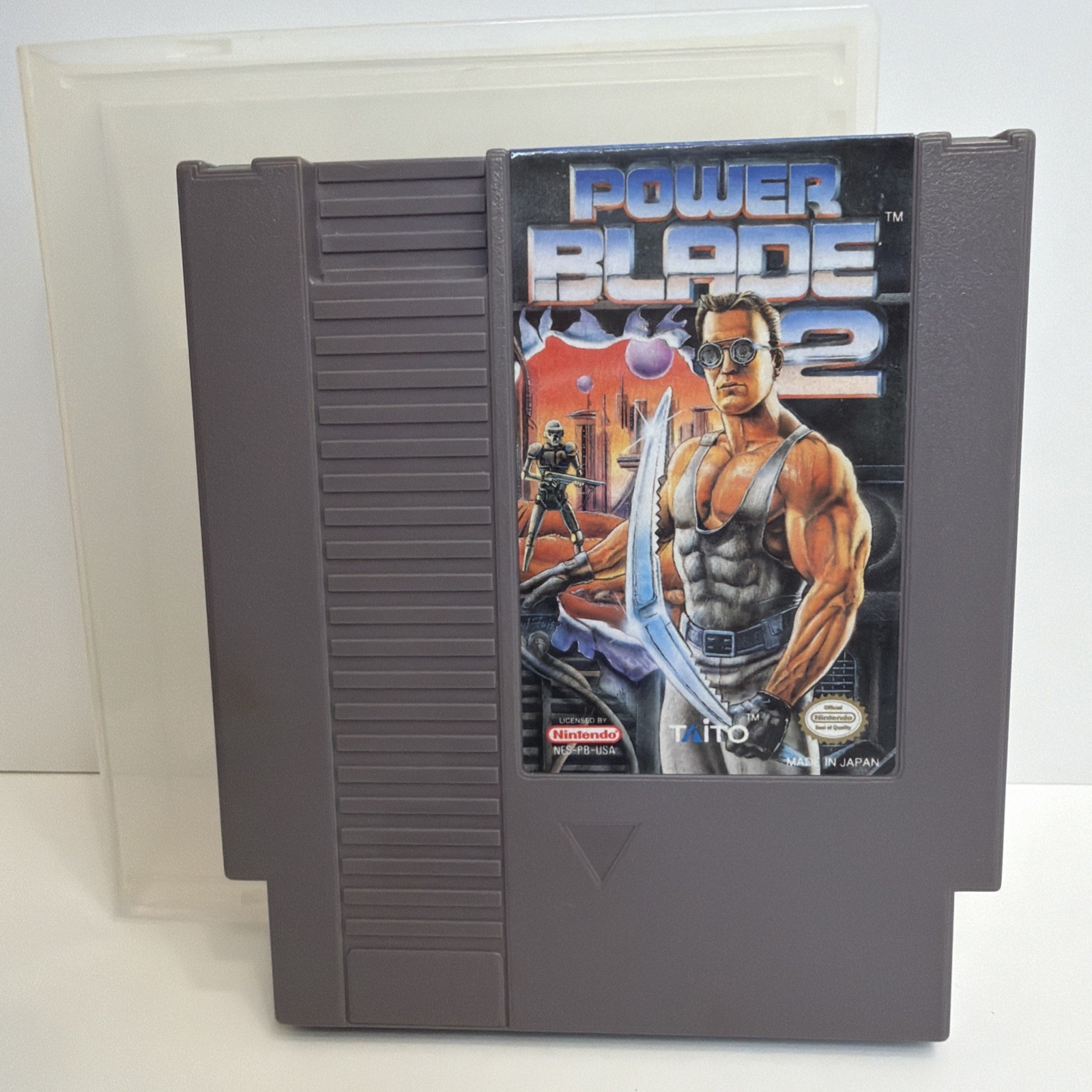 Power Blade 2 Nintendo NES +Collector Case Tested Authentic Ex Cond
