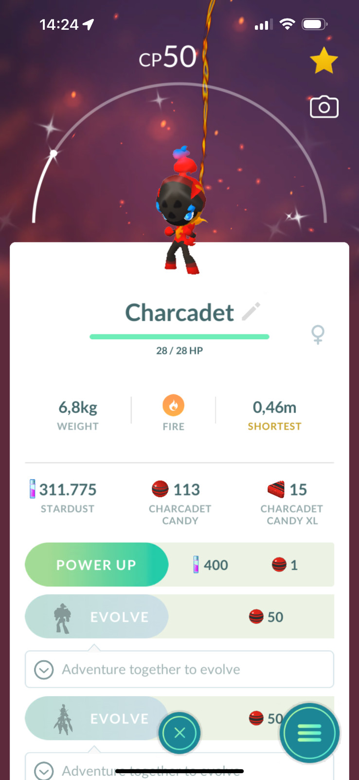Pokémon shiny Charcadet – TRADE 20k stardust