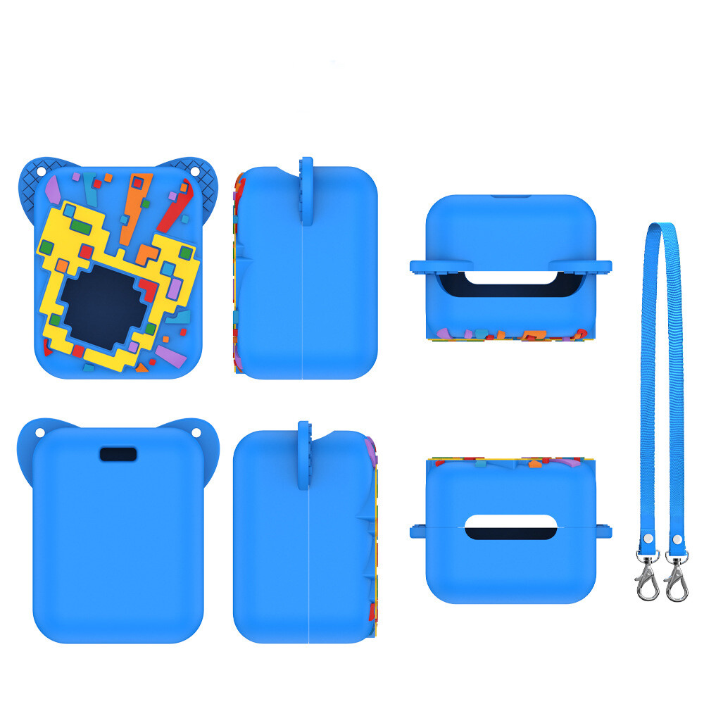 silicone Cover Case Washable Protective Case with Lanyard Protective Skin Sleeve
