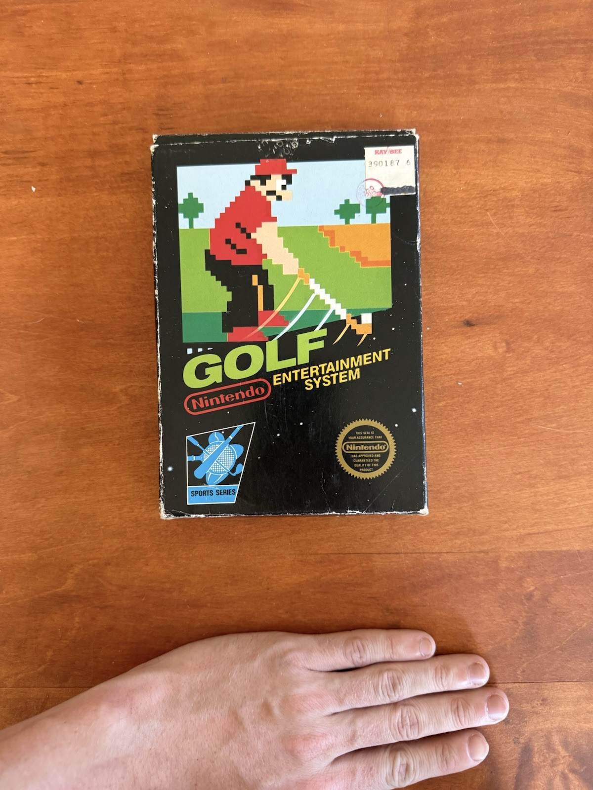 Golf (Nintendo NES) Matte Sticker 5-Screw w/ Hangtab CIB Complete & Tested