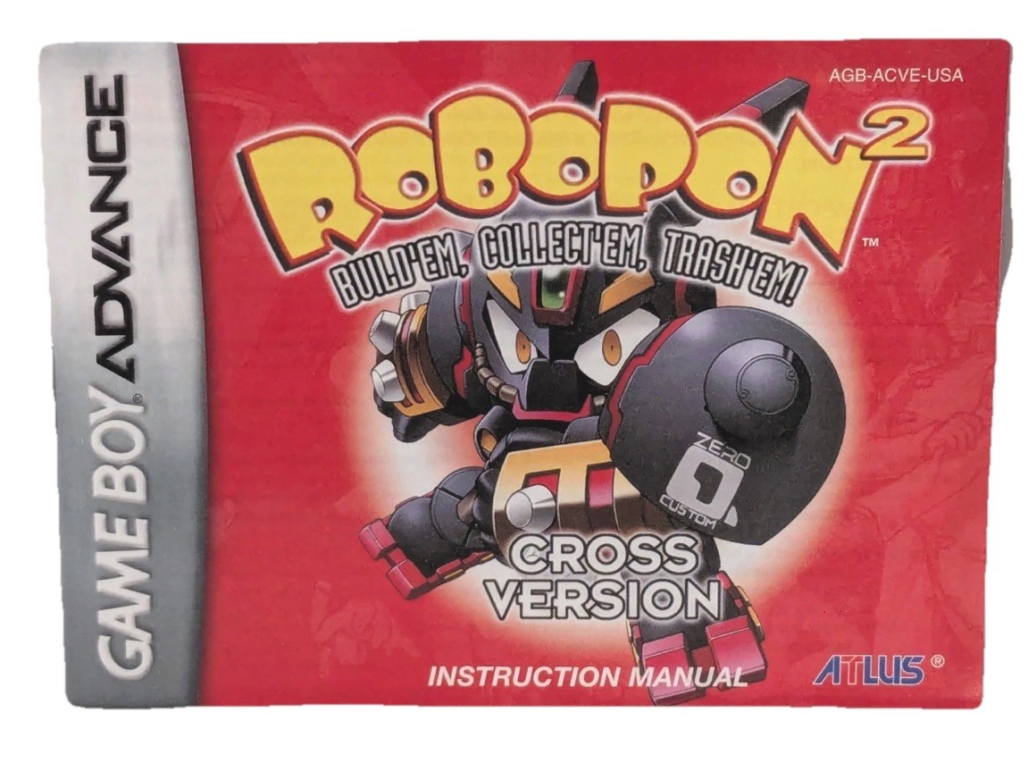 Robopon 2: Cross Version (Nintendo Game Boy Advance, 2002) GBA Manual ONLY Altus