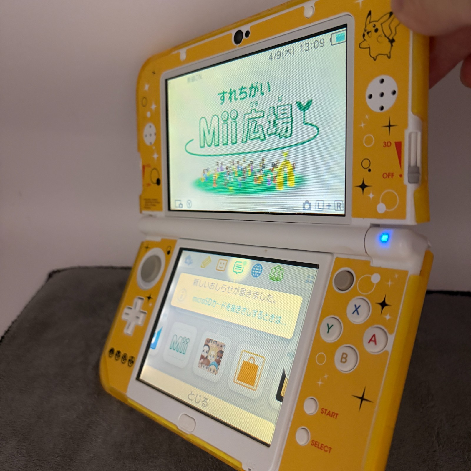 【Excellent5】Nintendo NEW 3DS LL XL Pearl White Mario Game Console From Japan