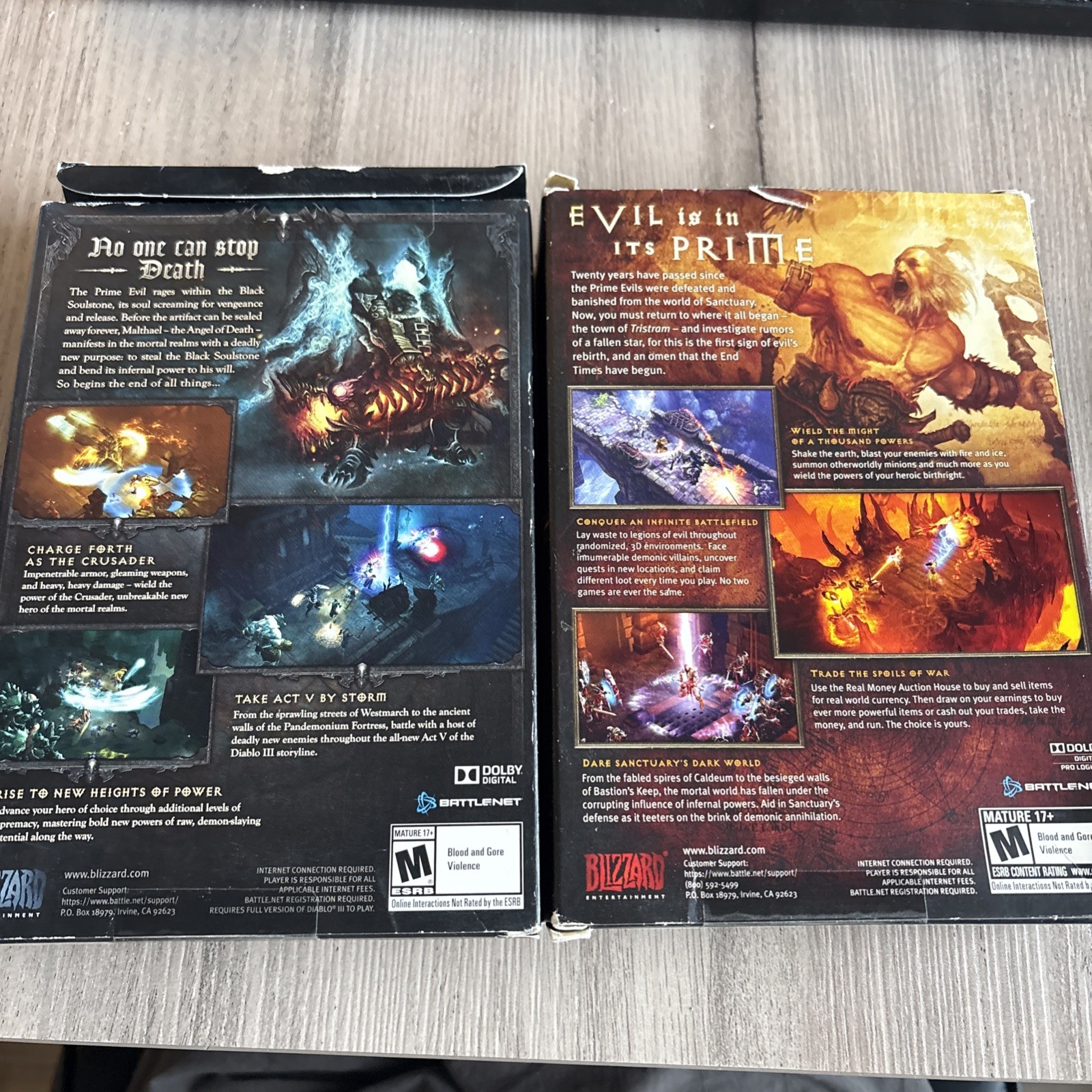 Diablo III & Reaper of Souls Expansion Pack PC DVD Game 2012, see notes