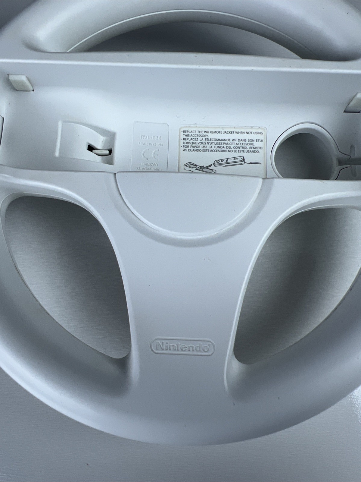 Genuine Nintendo Wii Wheel White Mario Kart Lot of 2 OEM RVL-024