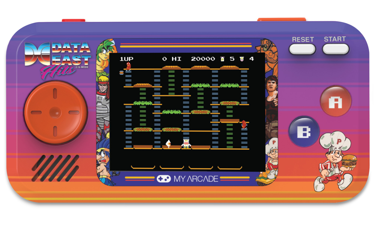 My Arcade Officially Licensed Data East Hits Packet Players Portable 300+ Games