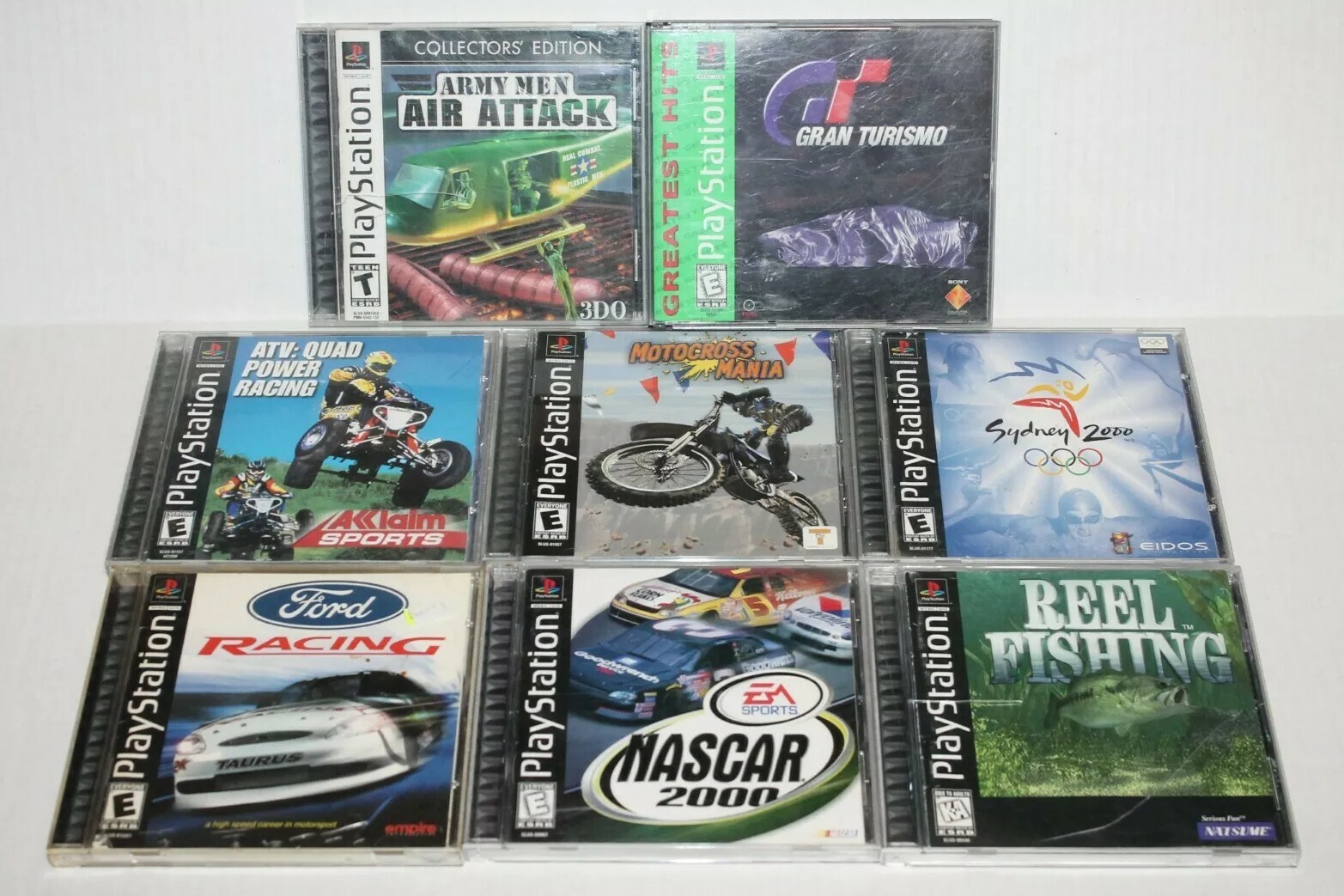 PlayStation PS1 & PS2 Game Lot – 18 Titles – Mixed Action Sports Racing – Read