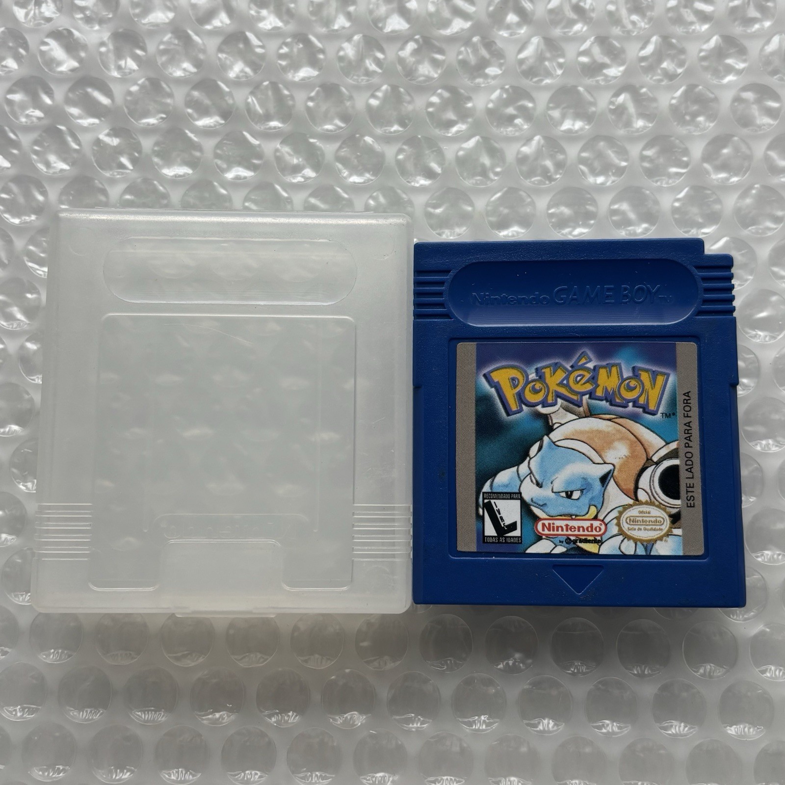 Nintendo Gameboy Pokemon Pikachu Blue Gradient Playtronic Brazil Variant Saves