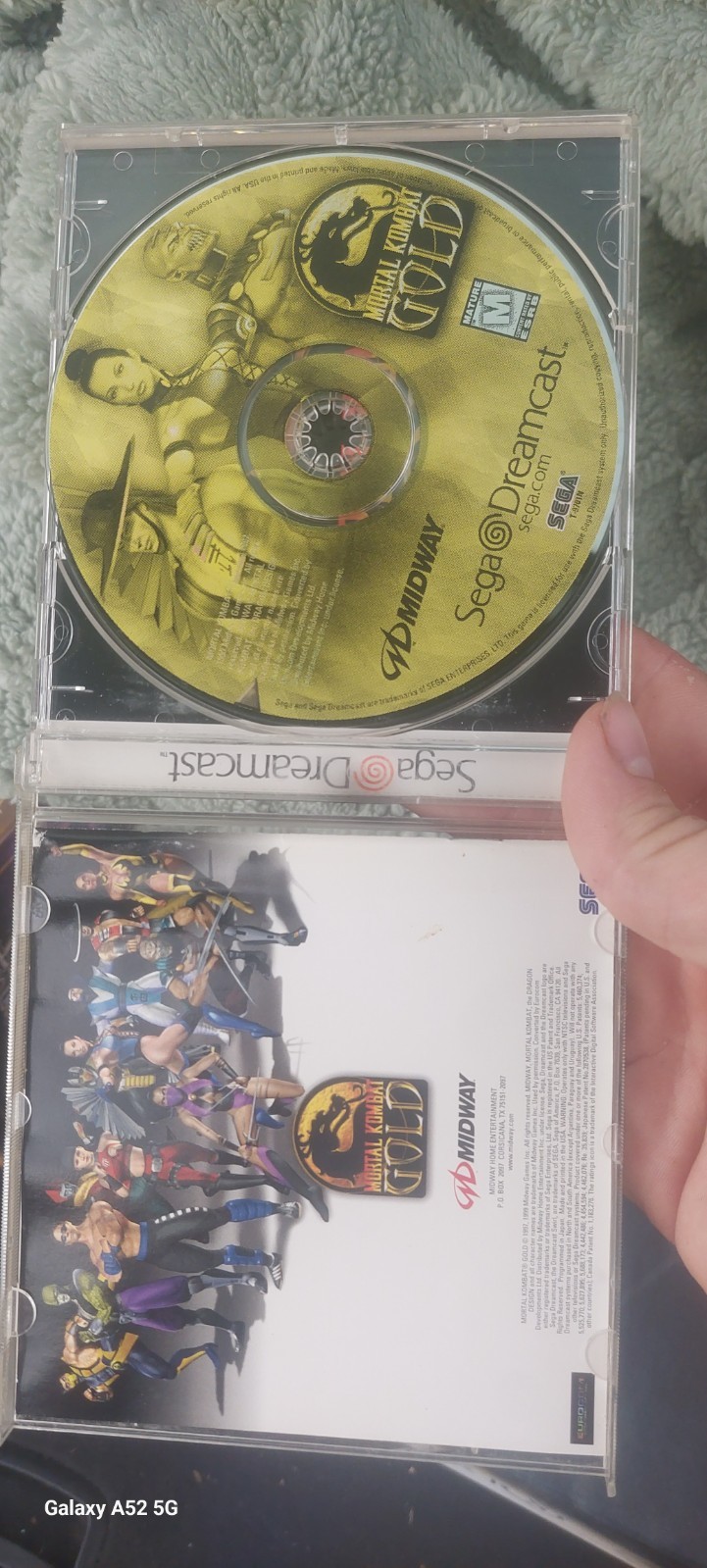Mortal Combat Gold Sega Dreamcast Gold disc edition