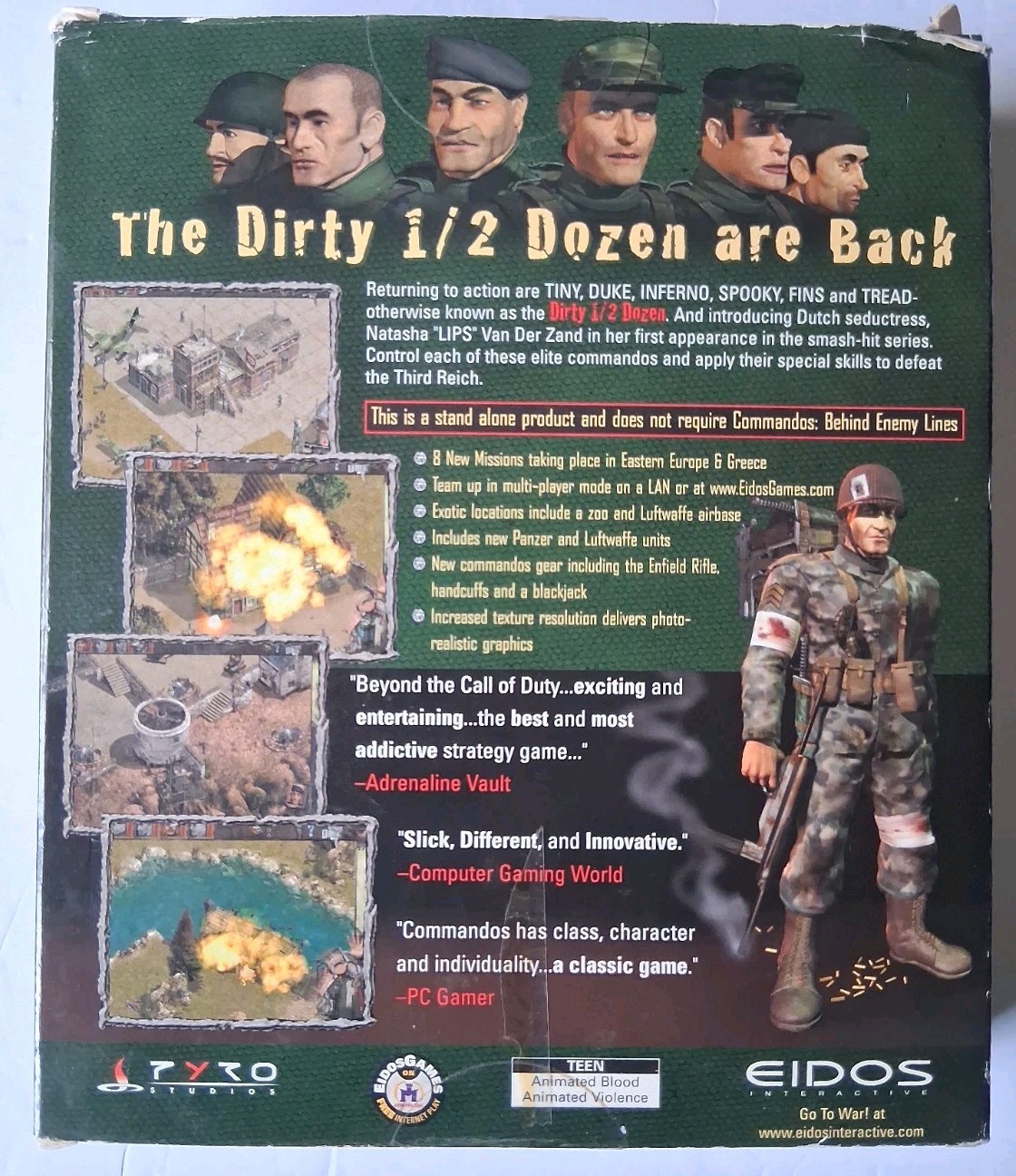 Eidos Computer Wargame Commandos – Beyond the Call of Duty VG/EX