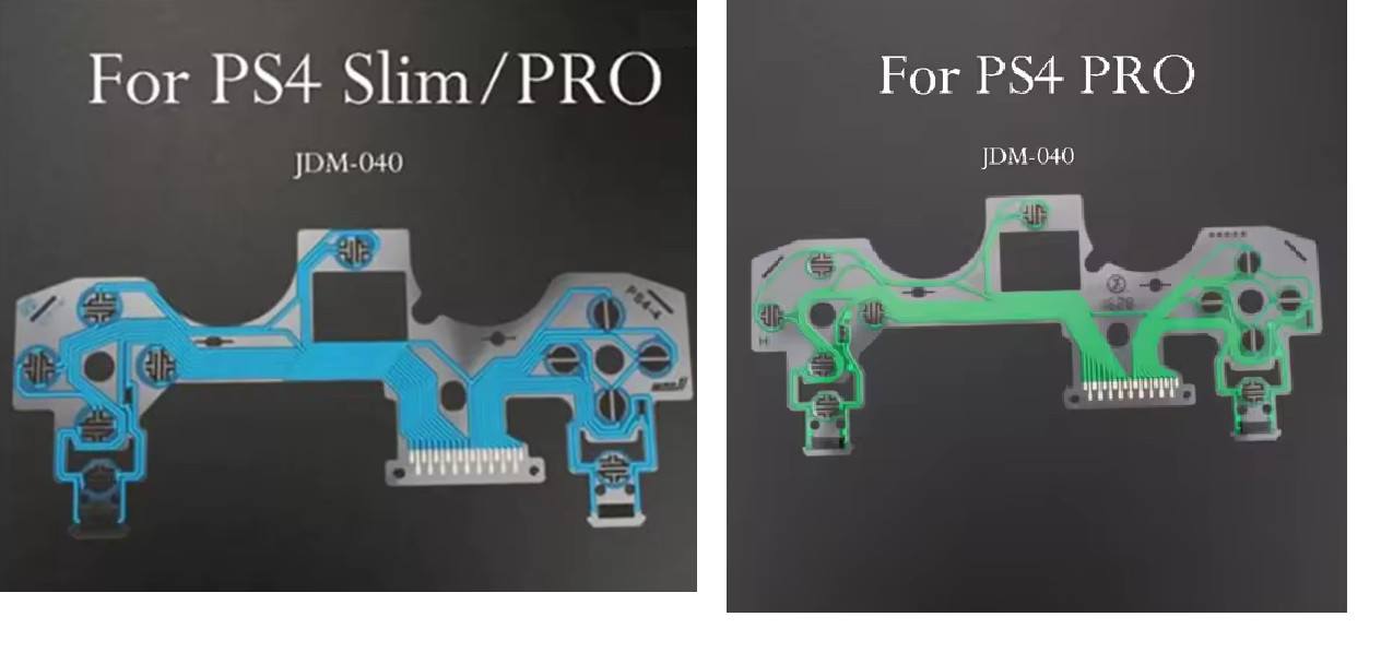PS4 Controller Buttons Rubber Conductive Pad, Version 10 11 20 30 40 50 55 +KIT