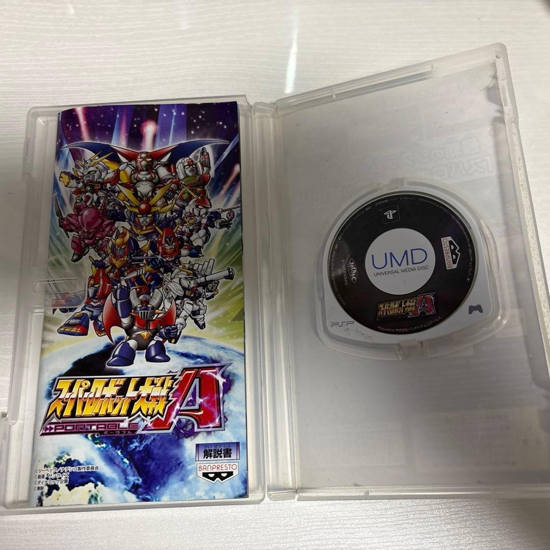 Bandai Namco Super Robot Taisen A Portable PSP Game Case Manual Used
