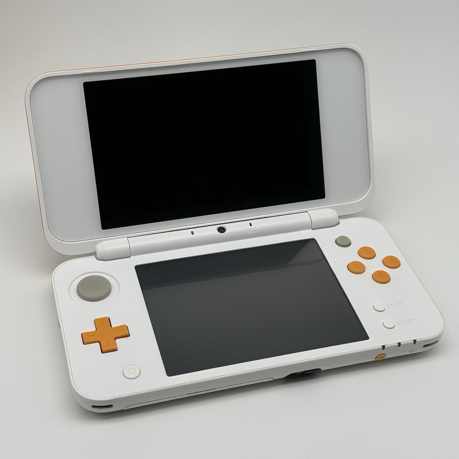 “new” Nintendo 2DS 3DS XL Console White Orange Console, Charger, Box – Tested