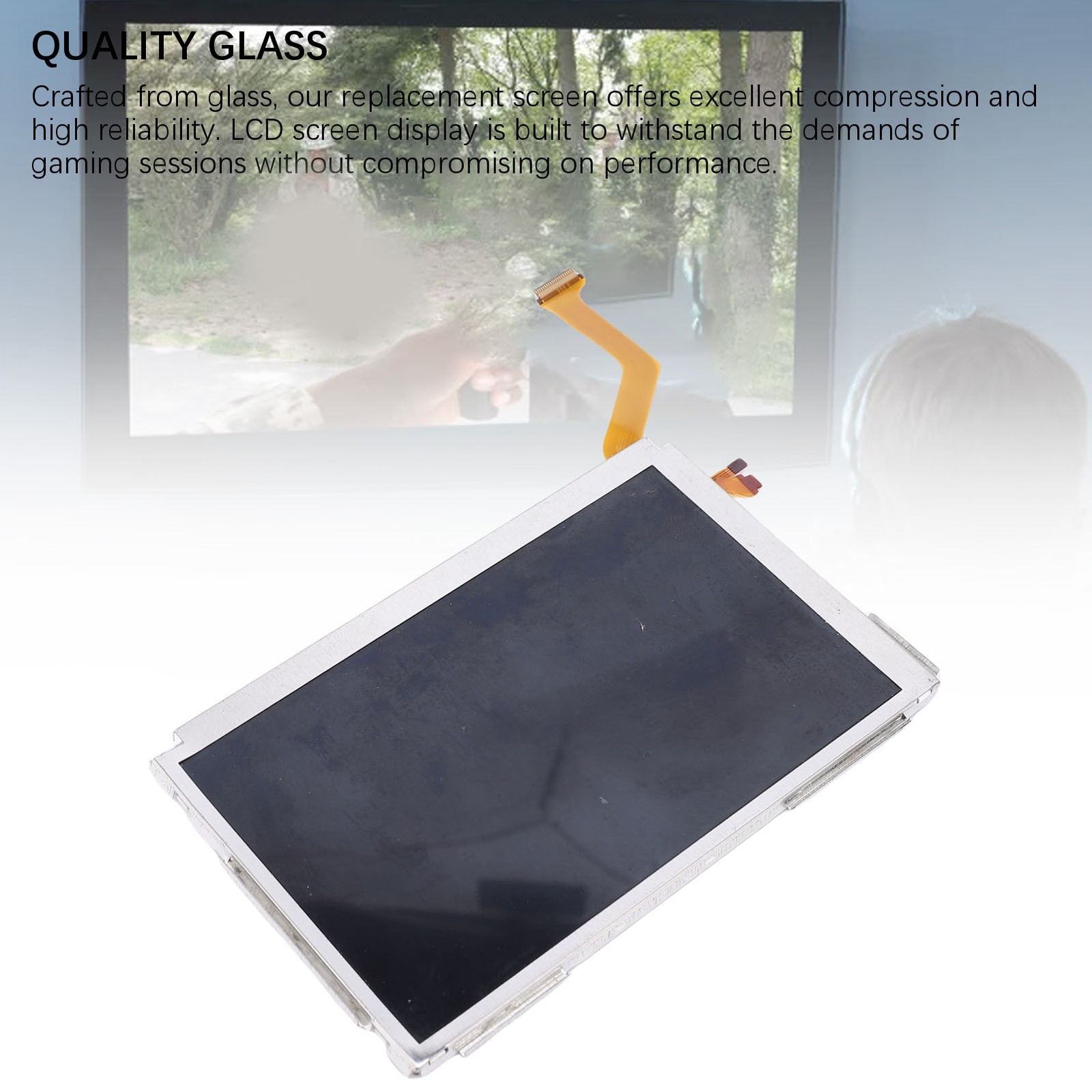 Top Upper LCD Screen Display Replacement For New 3DS XL LL 2015 Game Consol GUQI