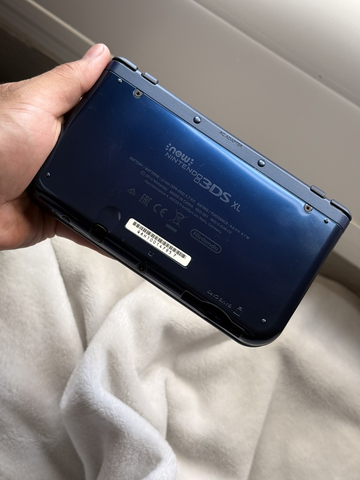 New Nintendo 3DS XL Metallic Blue | Charger 120 GB SD Card | TOP IPS