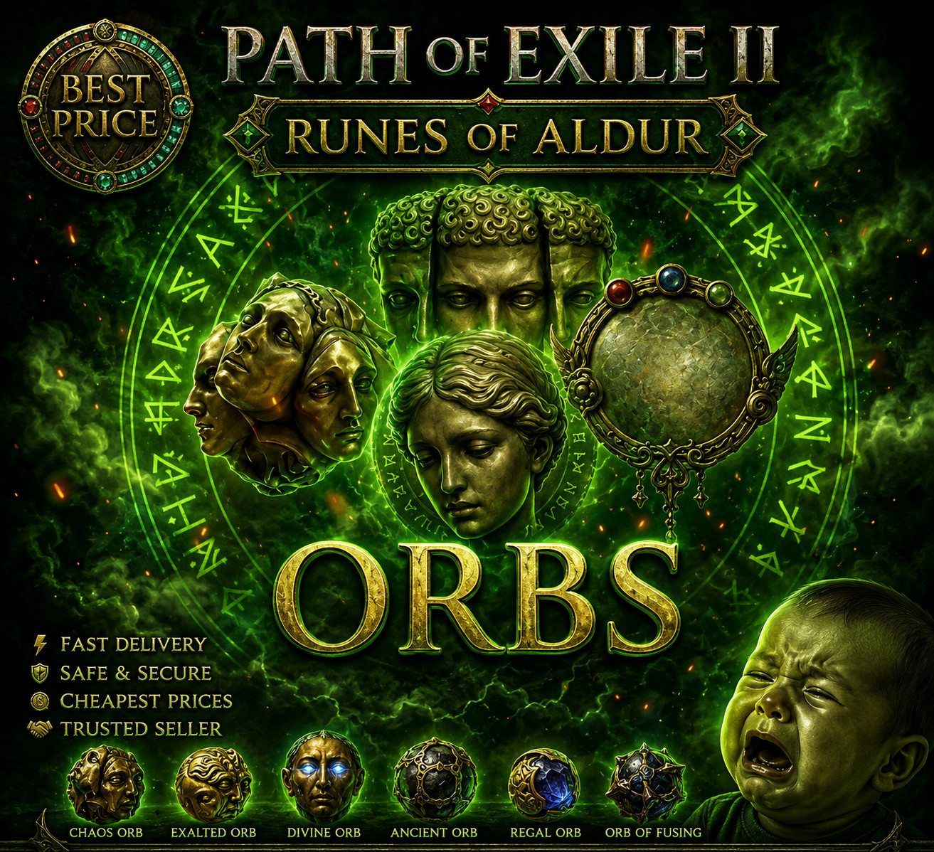 🔥Path of Exile 2 | PoE 2 RUNES OF ALDUR | Softcore | Divines | CUSTOM ORDER!🔥