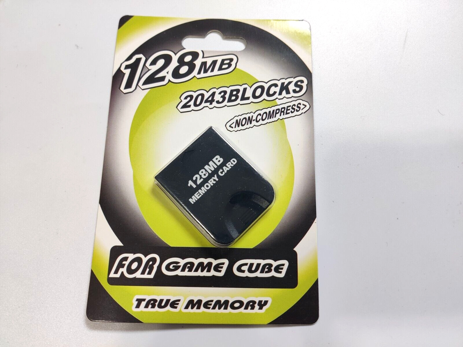 Nintendo GameCube 128MB Memory Card with 2043 Blocks for Game Saves