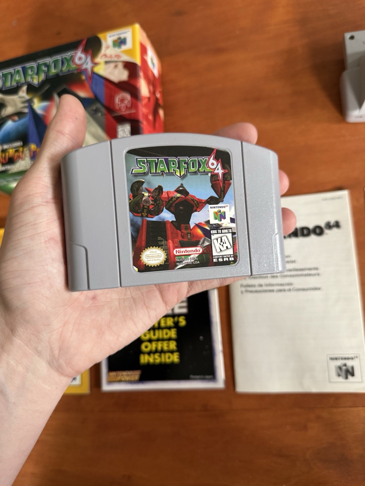 StarFox 64 (Nintendo 64 N64) Excellent Cond CIB Complete w/ Inserts & Rumble Pak