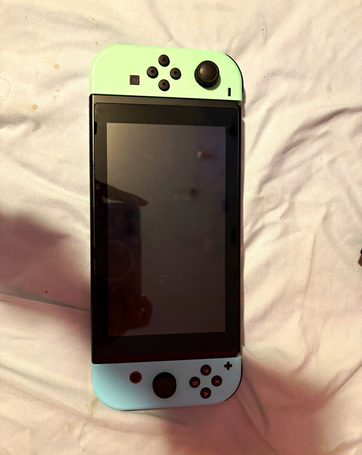 Nintendo Switch Animal Crossing Edition w/ Dock Joy-Con Grip Straps