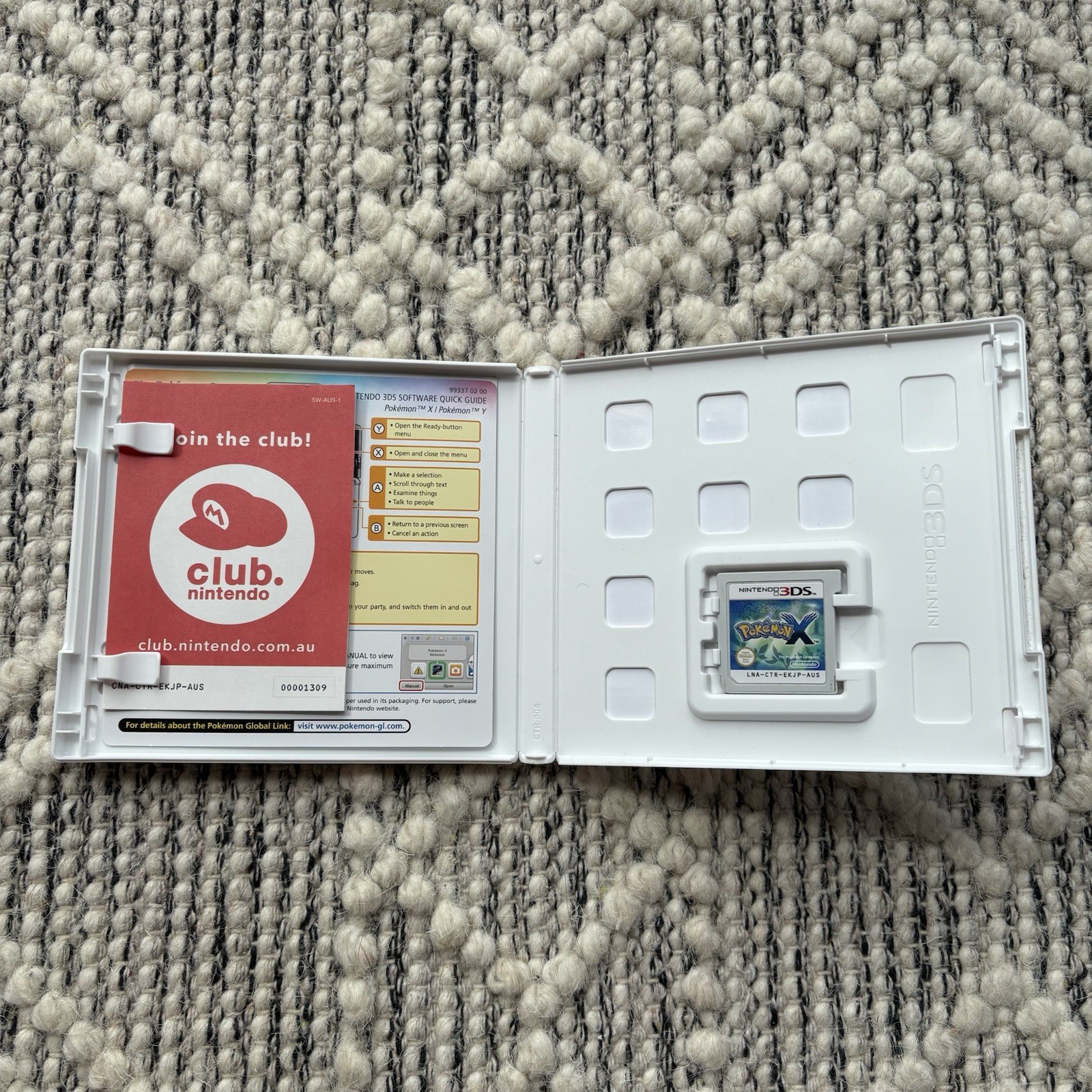 Pokemon X (Nintendo 3DS, 2013) – Complete W/ Case And Manual AUS Version MINT