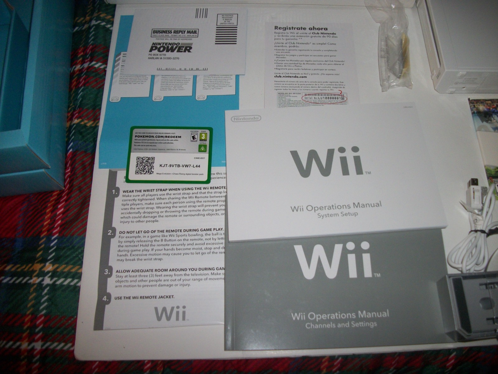 Nintendo Wii Sports Home Console Complete in Box Great Condition! USED ONE TIME