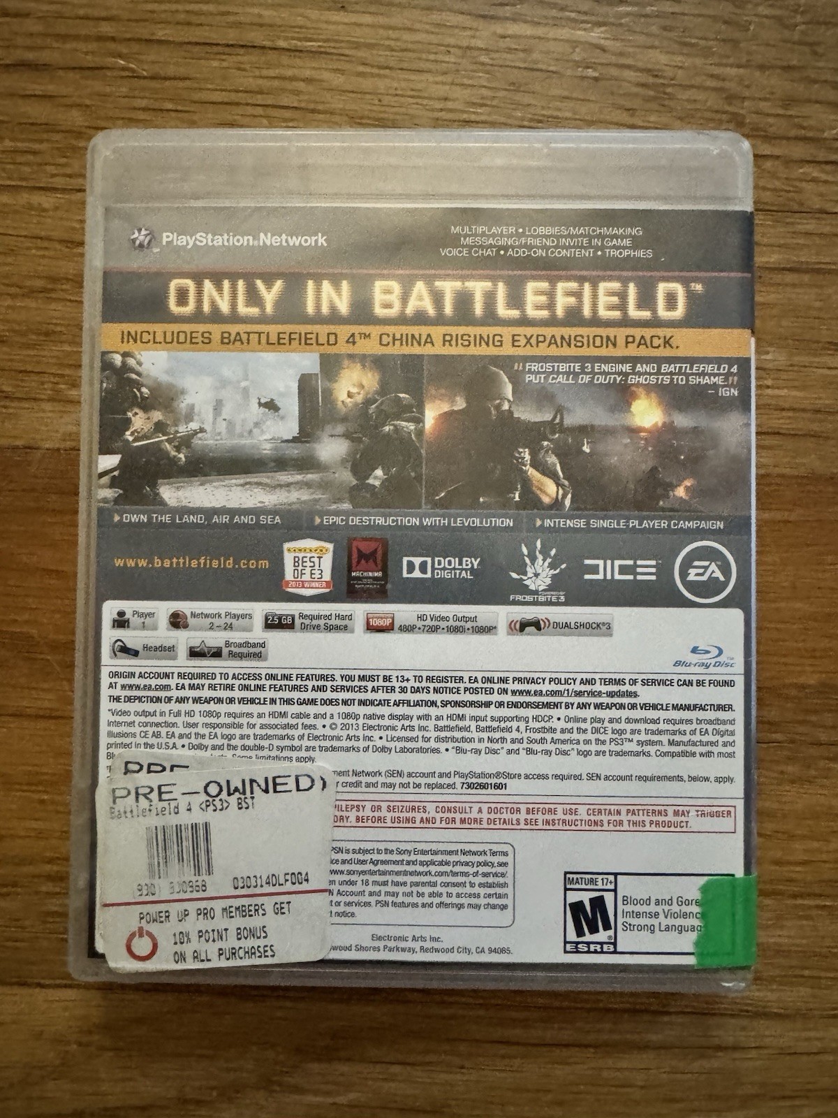 Battlefield 4 (Sony PlayStation 3, 2013). CIB. Tested