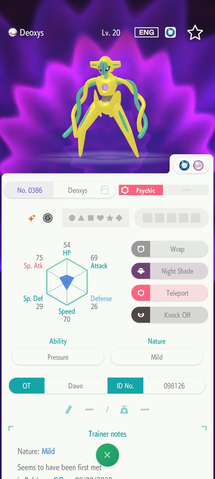 ✨ Shiny Deoxys from Pokemon Go | Raid Event | Pokémon BDSP | UNTOUCHED