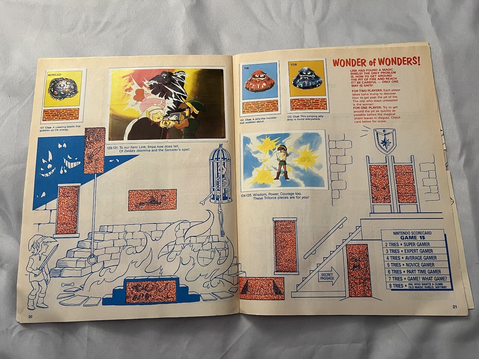 1989 Nintendo Sticker Box and Album Book – Diamond Complete Mario Link Zelda￼