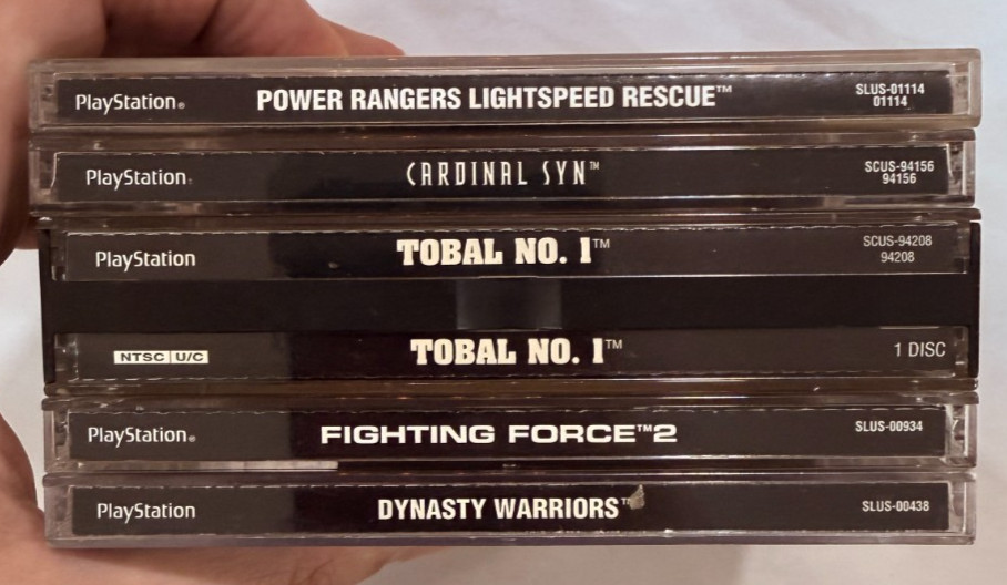 PlayStation 1 Games Lot – Dynasty Warriors, Tobal No 1, Power Rangers Rescue