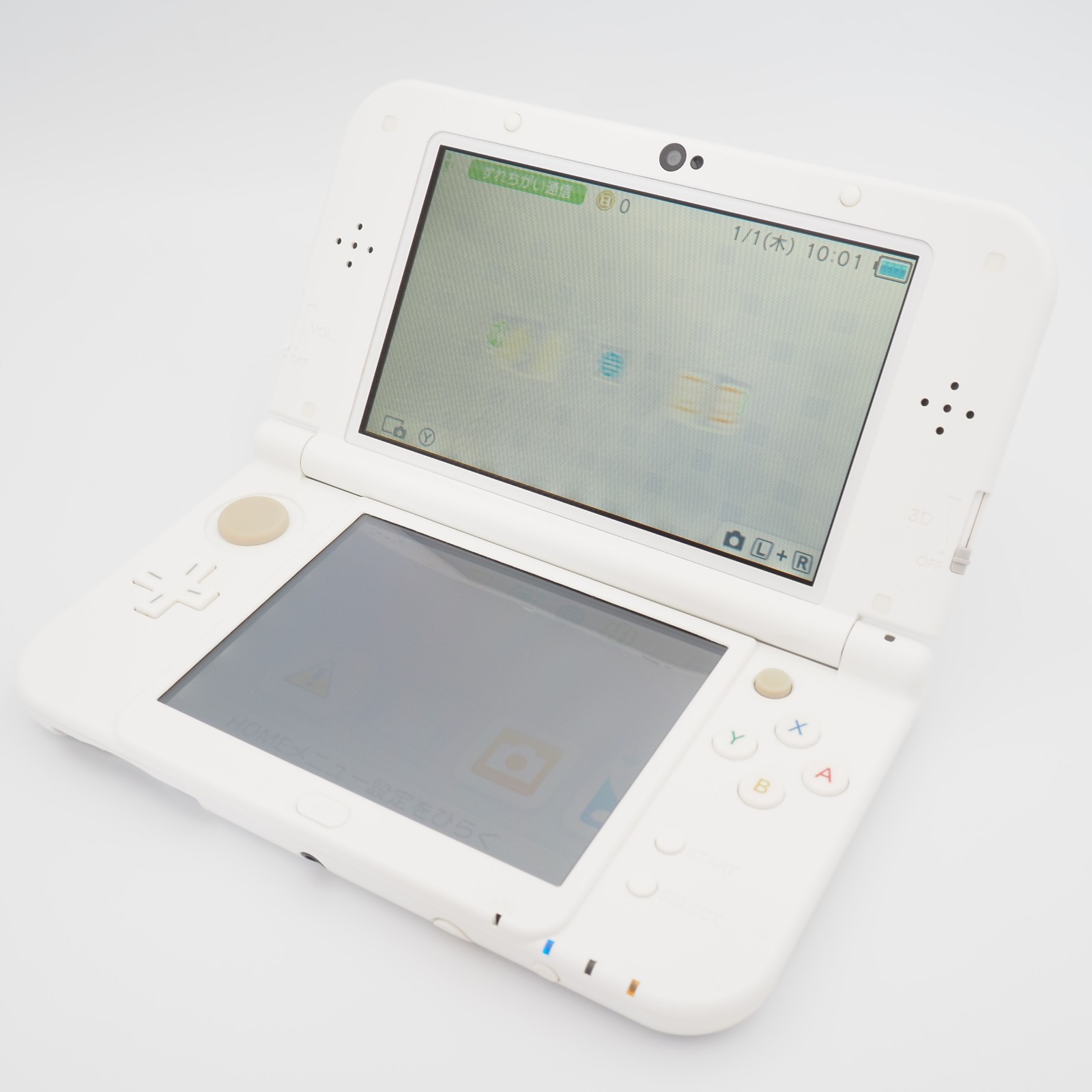 [EXC] New Nintendo 3DS XL LL Pearl White Console Tested w/Charger Box