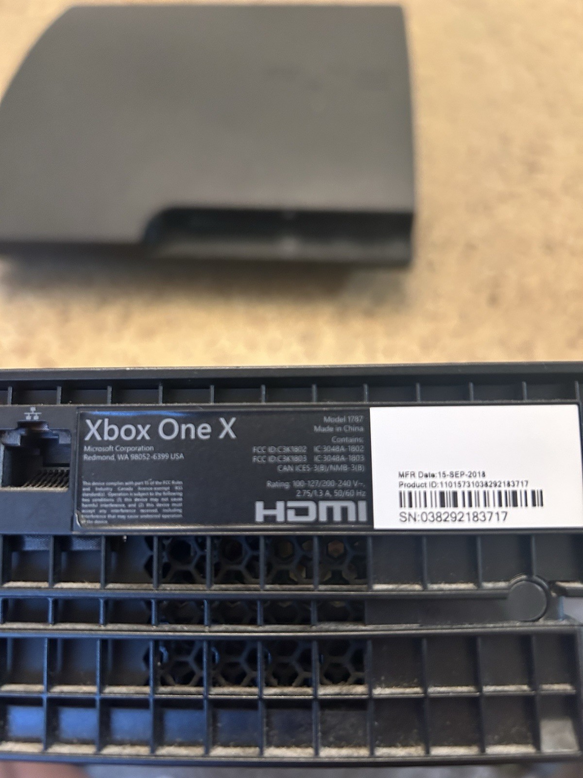 Xbox One X Console 1 TB w/ Controller, Power Cables & Games WORKING TESTED