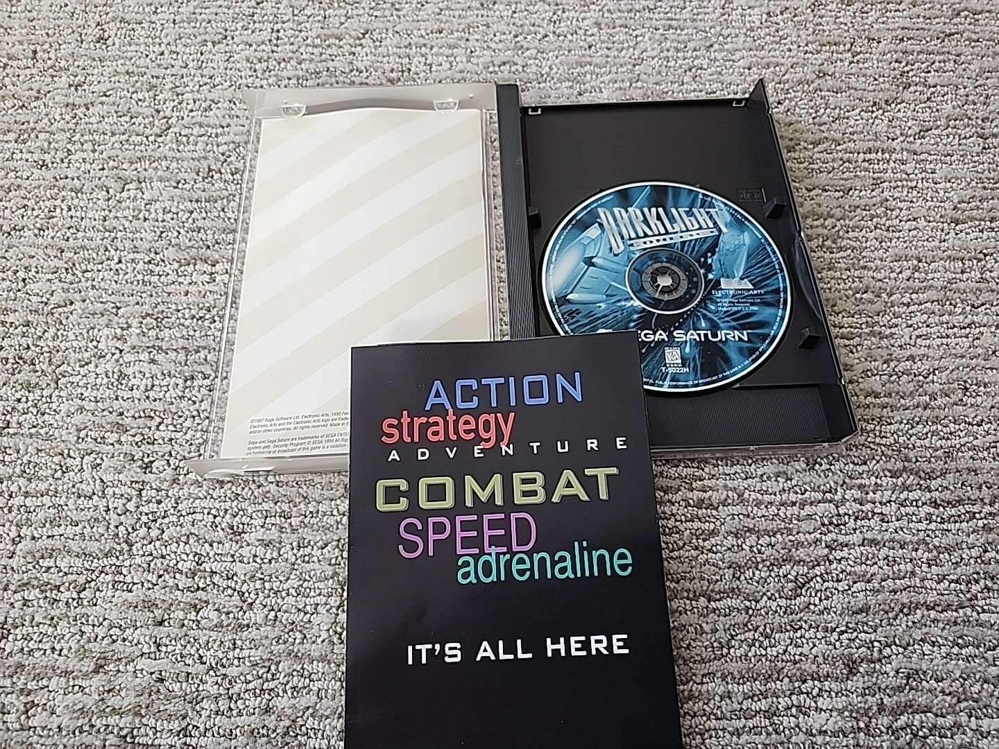 Darklight Conflict for Sega Saturn Complete In Box CIB Great Shape!